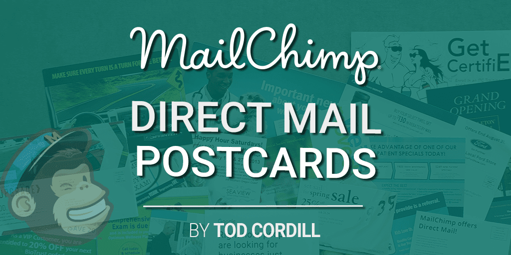 mailchimp direct mail postcards