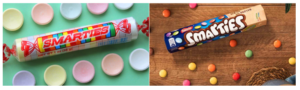 Smarties new paper packaging print media centr