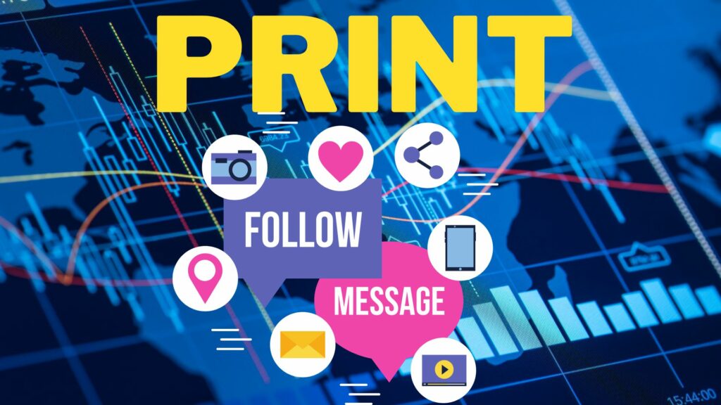 print and social media marketing